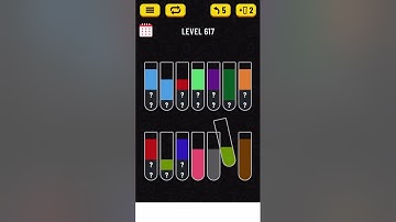 Water Sort Puzzle level 617 solution