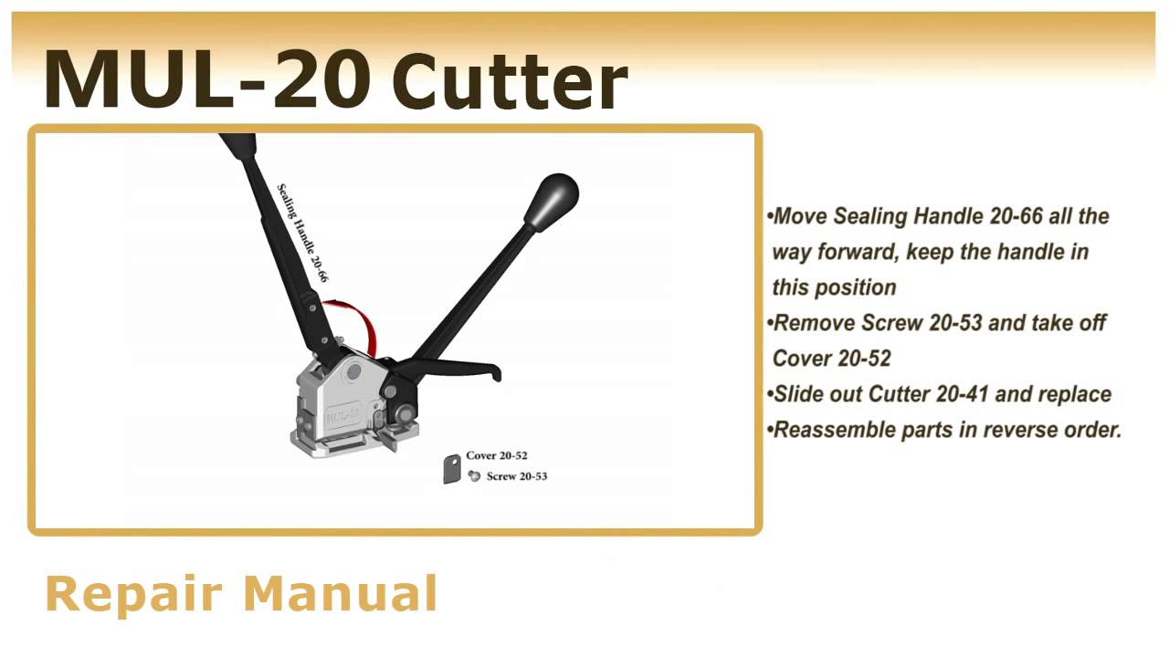 How to change Cutter on MUL-20 - YouTube