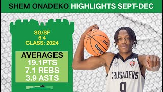 Shem Onadeko - Mid-Season Highlights 23/24 - Canterbury Basketball Academy