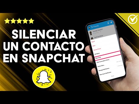 ¿Cómo silenciar a un contacto en SNAPCHAT? - Configuración de privacidad