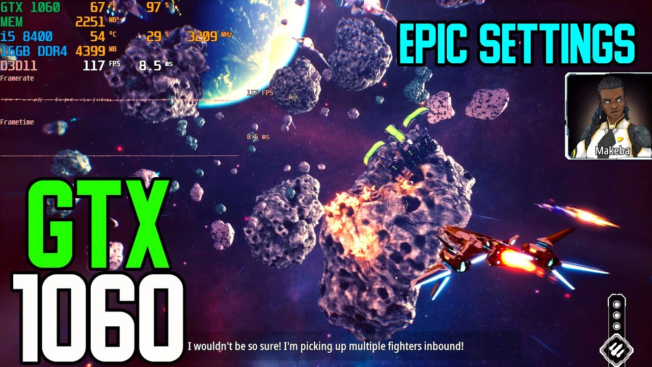 Redout: Space Assault - GTX 1060 3gb | i5 8400 | 16GB | 1080p Epic Settings | FRAME-RATE TEST