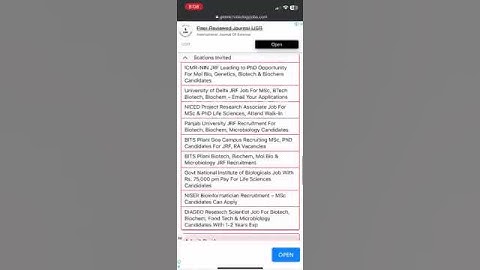 ICMR NIN JRF Leading to PhD Opportunity For Mol Bio, Genetics, Biotech & Biochem Candidates