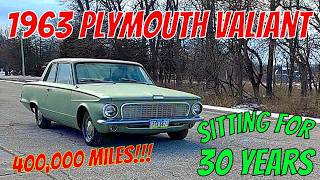 63 Plymouth Valiant w/ 400,000 miles Sitting for 30 yrs! Will it run? Classic car saved, roadworthy?