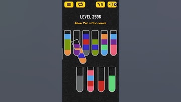 Water sort puzzle level 2596