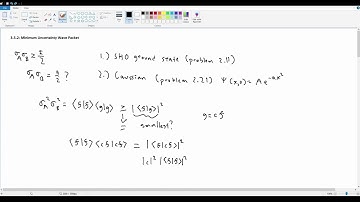 Griffiths QM 3.5.2  - Minimum Uncertainty Wave Packet