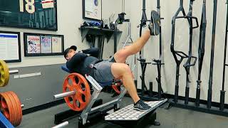 Single Leg Hip Thrust Machine