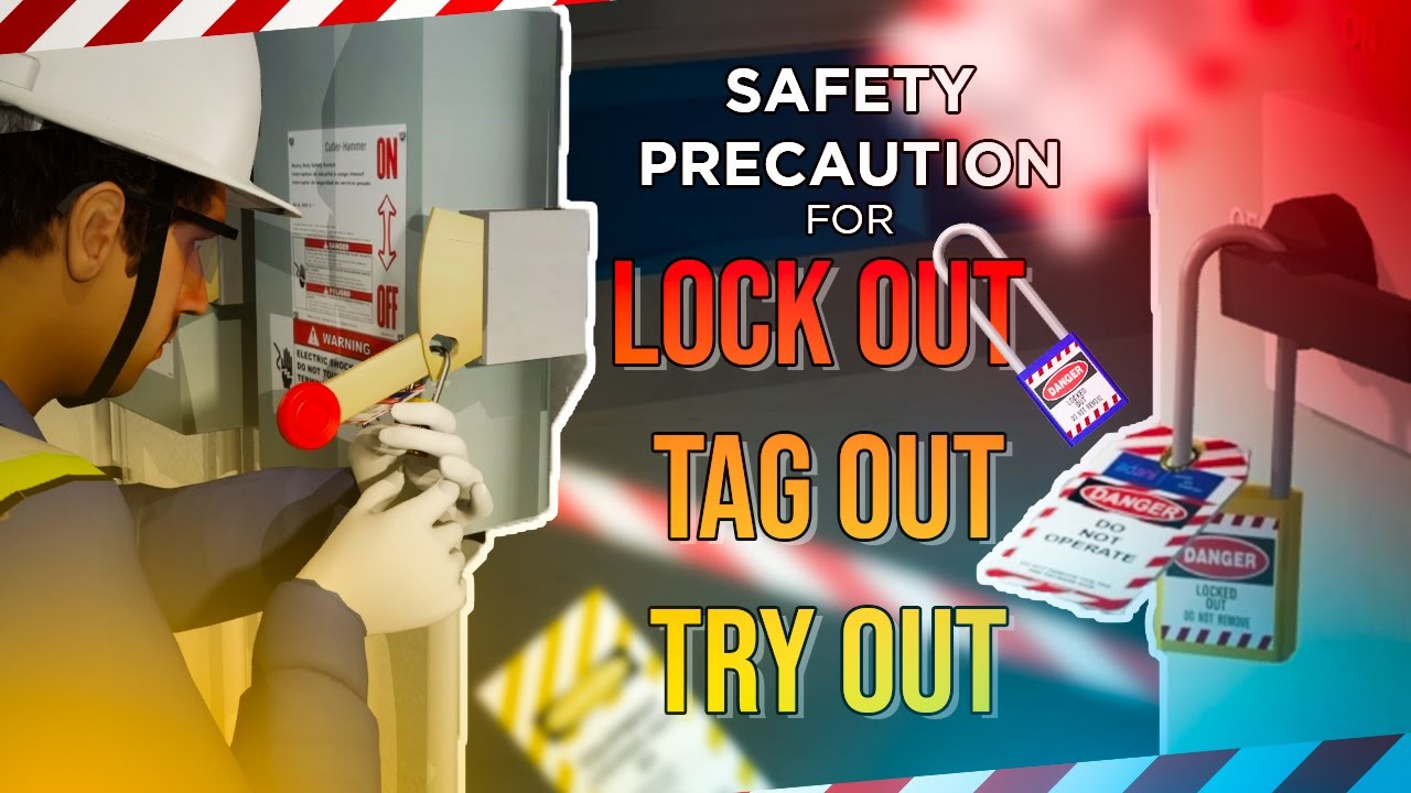 Safety Precautions For Lock Out - Tag Out - Try Out | Animated Safety ...