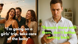 3 Months After Giving Birth, His Wife Texts Him, Im Going On A Girls Trip, Take Care Of The Baby.