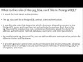 what is #pg_hba #file in #postgresql ?#dba #onlineclasses #training @1dbconsultant @skydba