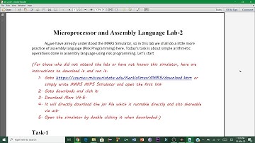 Assembly Lab 2 Video