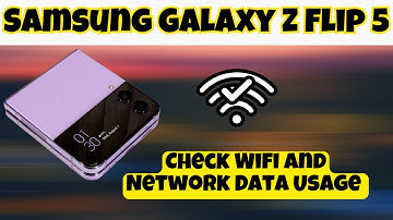 Check Wifi And Network Data Usage Samsung Galaxy Z Flip 5 || How to set wifi settings