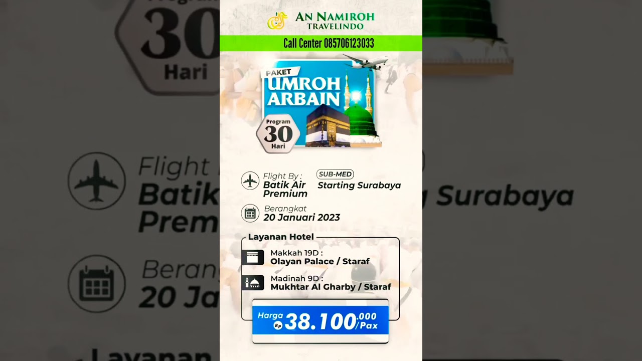 Paket Umroh Arbain 2023