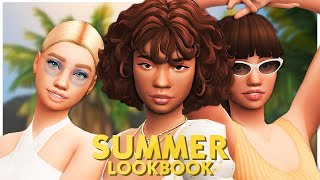 ️ SUMMER BREEZE LOOKBOOK | The Sims 4 Create A Sim + CC LINKS
