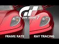 Gt7  frame rate mode vs ray tracing mode  garage