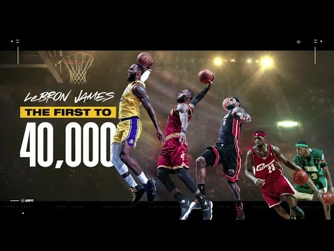 LEBRON JAMES REACHES 40K CAREER POINTS 👑 | NBA on ESPN