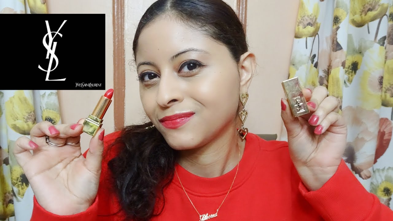 I TRIED YSL ROUGE PUR COUTURE LIPSTICK  | REVIEW | Trina Beauty