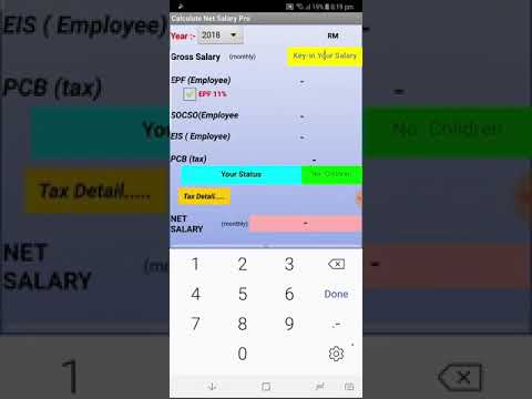 Net Salary Calculator Year 2018