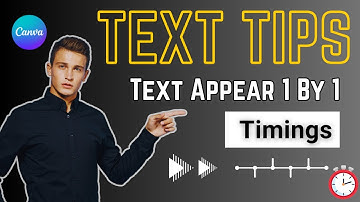 CANVA ANIMATION: How to Make Text Appear One by One and Controlling the Timing