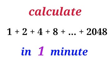 How to solve it in less than 1 minute?