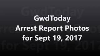 Greenwood County Arrest Report Photos for Sept 19, 2017