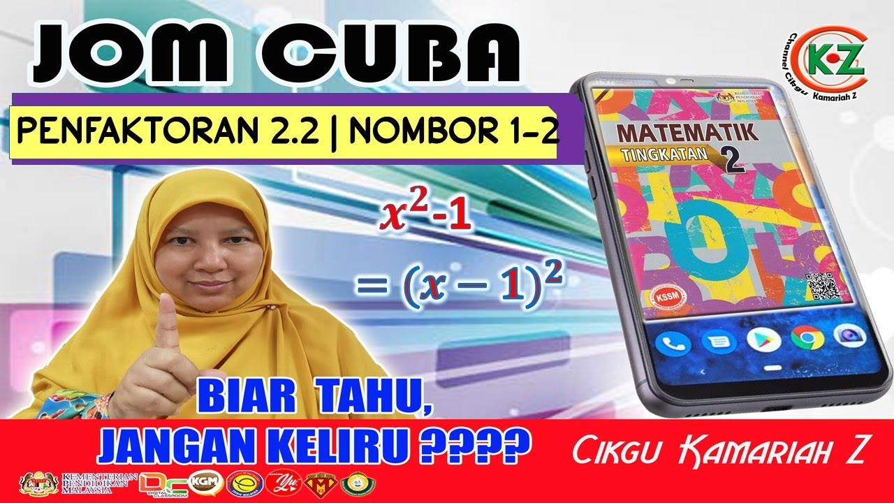 JOM CUBA 2.2 soalan 12 MATEMATIK KSSM TINGKATAN 2  YouTube