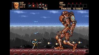 Contra Hard Corps Sega Genesis no death (Path B: Ultimate Super Being) 60fps