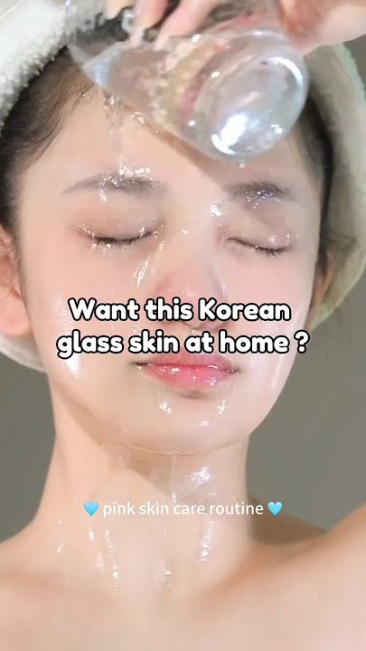 want Korean glass skin at home 🏡 how to get Korean skin #skincare #brightskin #glowingskin #shorts