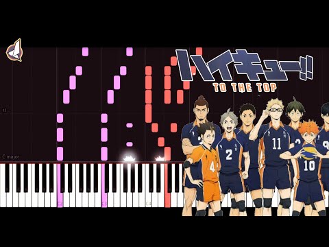 Haikyuu!!: To the Top OP - PHOENIX | [Piano Cover] (Synthesia) 「ピアノ」