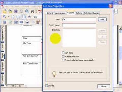 How To Build PDF Forms In Adobe Acrobat 6 of 14 - YouTube