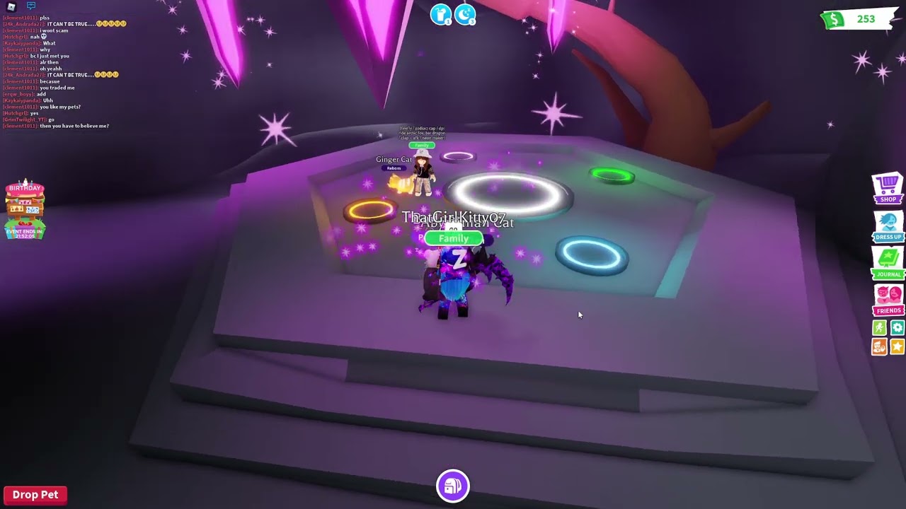 Ginger cat making it Neon Adopt me! FireFly Clip YouTube