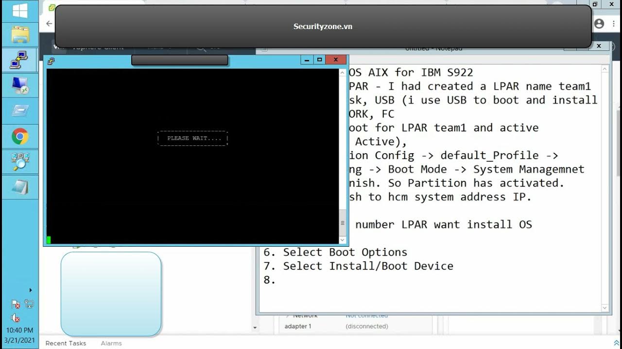 Install OS AIX 7.2 from USB boot for IBM S922 YouTube