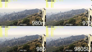 Grand Theft Auto V 980 sli vs 980 vs 970 vs 980m