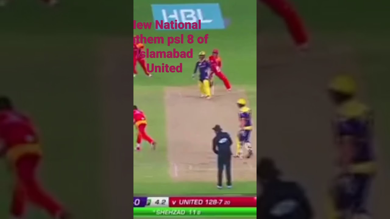 New National Anthem psl 8 of Islamabad United