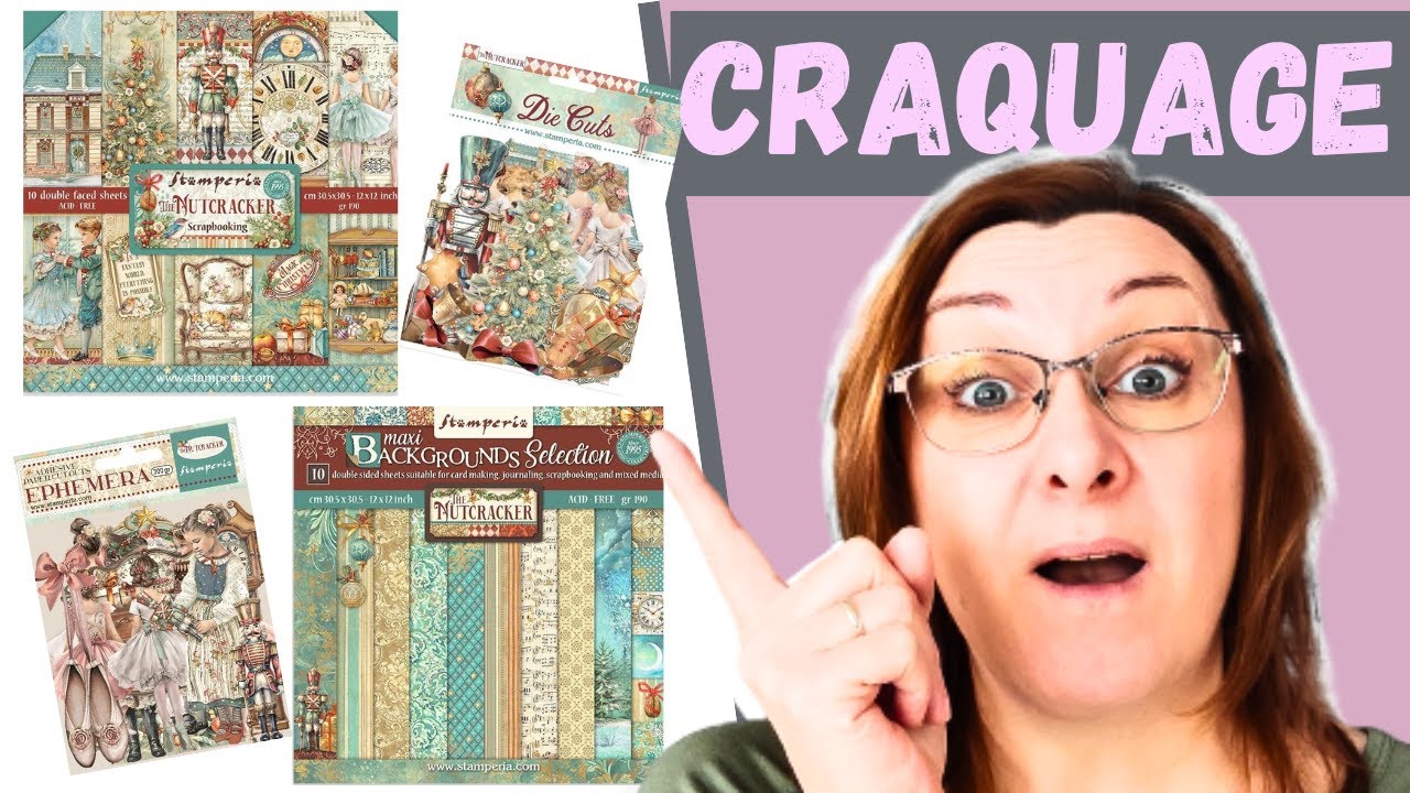 A quoi ressemble la collection The Nutcracker de Stamperia #nutcracker #stamperia #haulscraperie