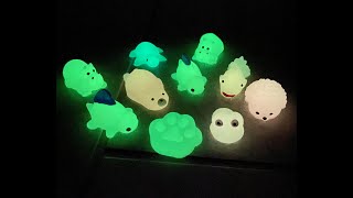 Glow In The Dark Squishy Mochi Unwrapping Cute Animal Fidgets