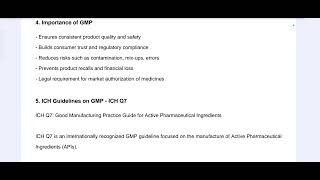 Good Manufacturing Practices (GMP) Explained with ICH Q7 | Pharma Students & Job Seekers Must Watch!