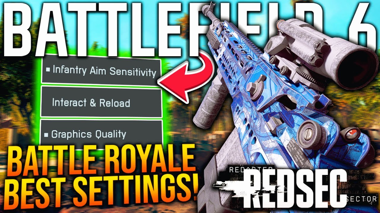 BATTLEFIELD 6 BATTLE ROYALE: BEST SETTINGS To Use! (REDSEC Controller ...