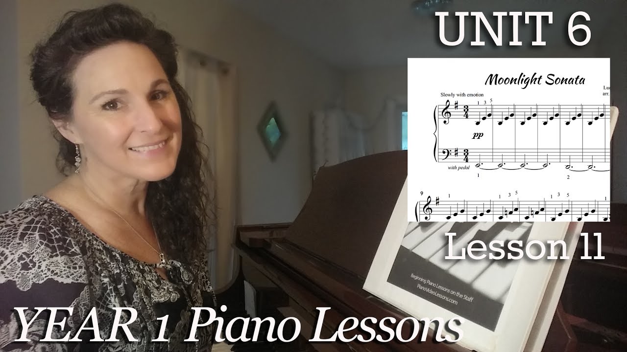 Moonlight Sonata Beginner Piano Lesson Level 2a Free Video - moonlight sonata roblox piano sheet