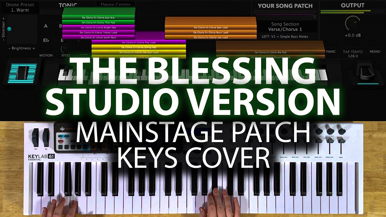 The Blessing (Studio Version) MainStage patch keyboard cover- Kari Jobe