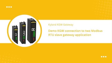 Demo KGW connection to two Modbus RTU slave gateway application