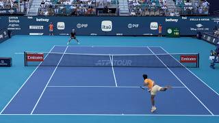 Alcaraz V Korda Court Level View 60Fps 4K Miami Open 2026 R3