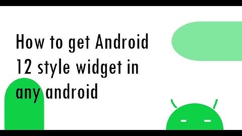Android 12 style widget on any android | With material you