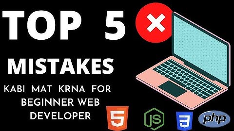 #codewithmehnaz ||5 Mistakes Beginner Make  While  For  Learning Web Development IN Hindi