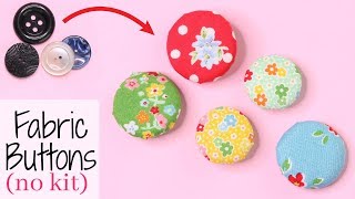Make Fabric Buttons | With NO kit or machine | Fast, Easy, Simple Tutorial screenshot 1