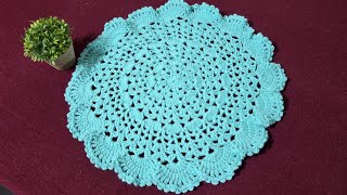 crochet table centerpiece tutorial / thalposh crochet / crochet doily / placemat crochet pattern