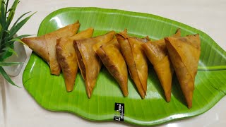 Mushroom samosa recipe in tamil| Crispy street style mushroom samosa|Cooking competition samosa