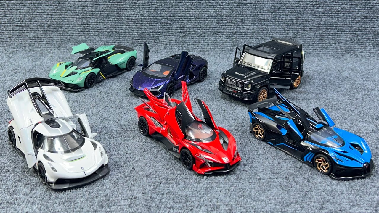 A collection of exquisite car models, a microscopic interpretation of speed and passion