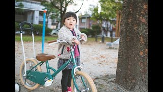 こどもの自転車"tokyobike paddle"から ”little tokyobike”へ。スタッフの子供は、このタイミングで乗り換えました。