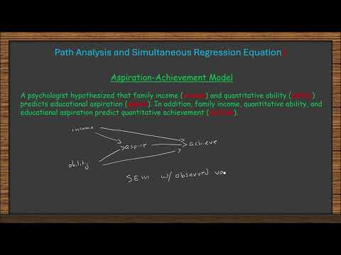Path Analysis (Part 1): When do we use path analysis?