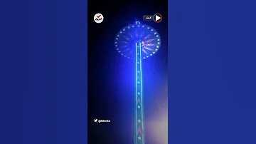 سقوط مروع للعبة الدوامة الدوارة في مدينة ملاهي بـ الهند 